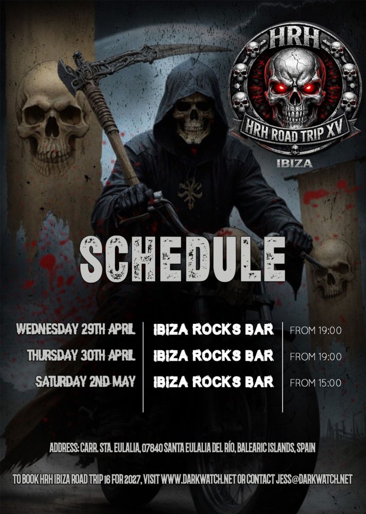 Hard Rock Hell Road Trip Ibiza 2026 | Ibiza Spotlight