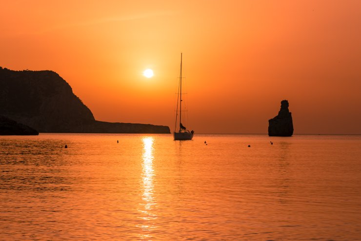 Benirass - playa al atardecer