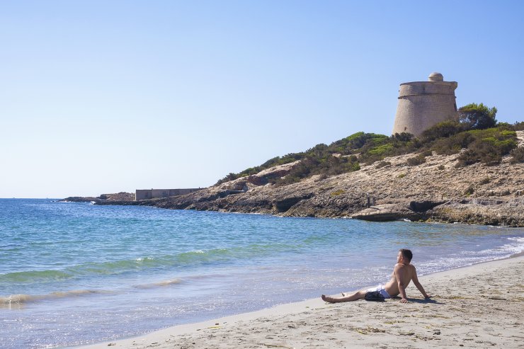 Strand Playa d'en Bossa La skimal