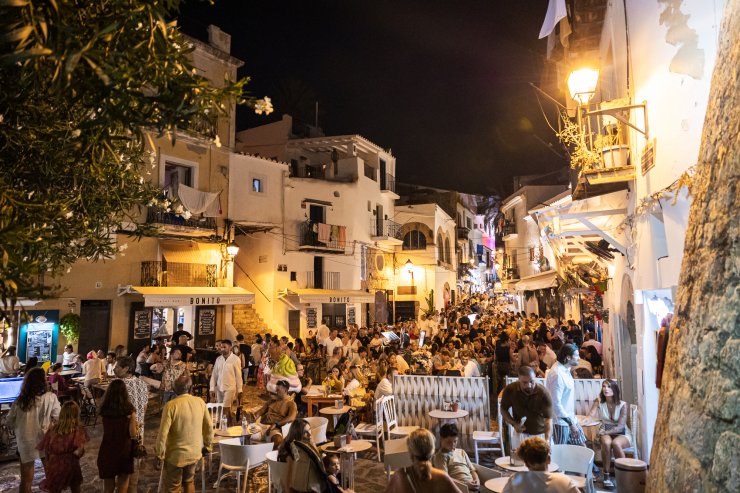 Ibiza Town at night 2026 - Pete