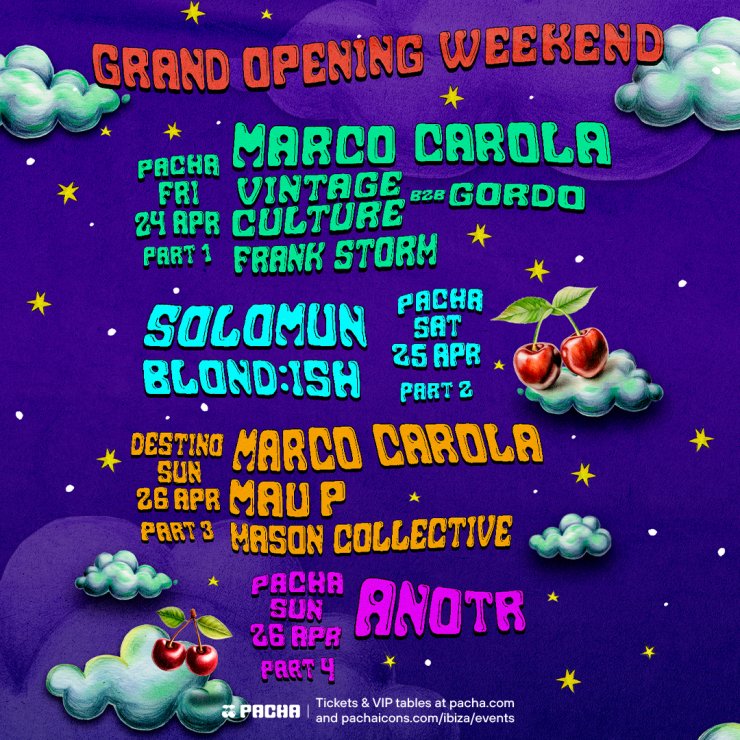 Pacha Grand Opening Weekend 2026 Flyer