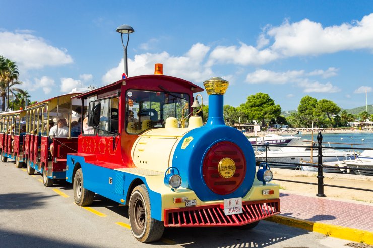 Tourist Train from Es Caná to beautiful beaches