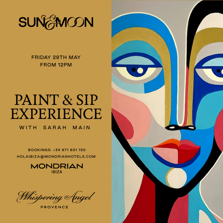 Paint & Sip at Mondrian Ibiza: Art, Tapas, and Creativity