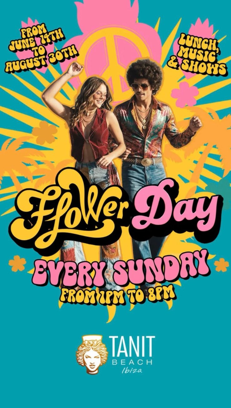 Flower Day at Tanit Beach Ibiza