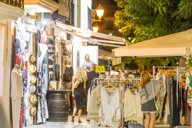 Ibiza Town by night 09 2016 by Peter Young