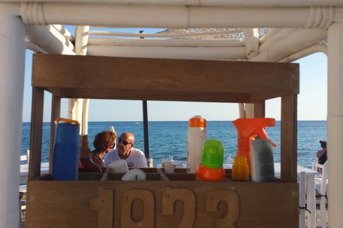 View of Es Codolar from Soul Beach Cafe