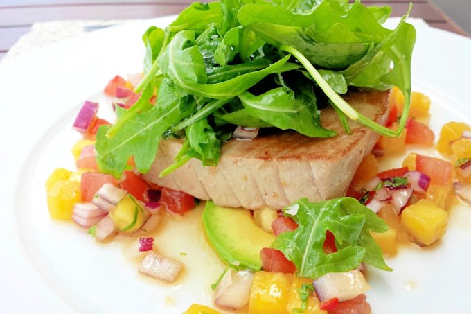 Sands Restaurant and Beach Bar - Tuna Steak Sands Restaurant and Beach Bar - - Tuna Steak