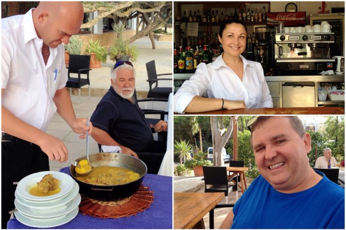 Can Jaume Restaurant, Cala Vadella Staff