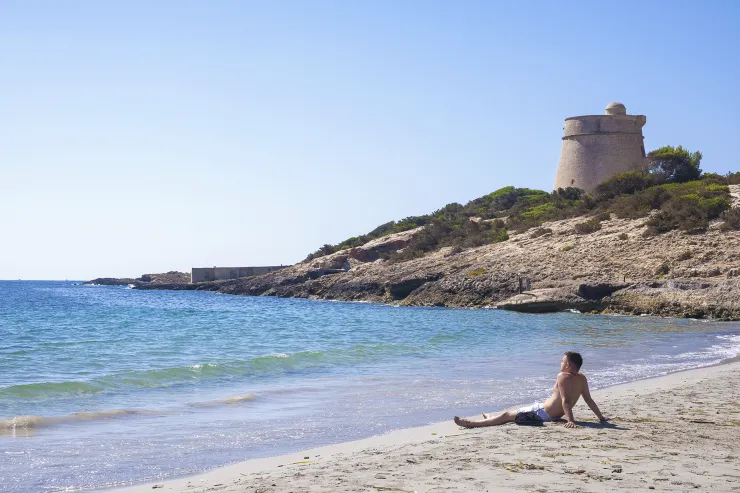 Playa d'en Bossa playa La skimal