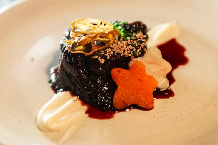 48 hour Wagyu beef in teriyaki saucef at Zela Ibiza