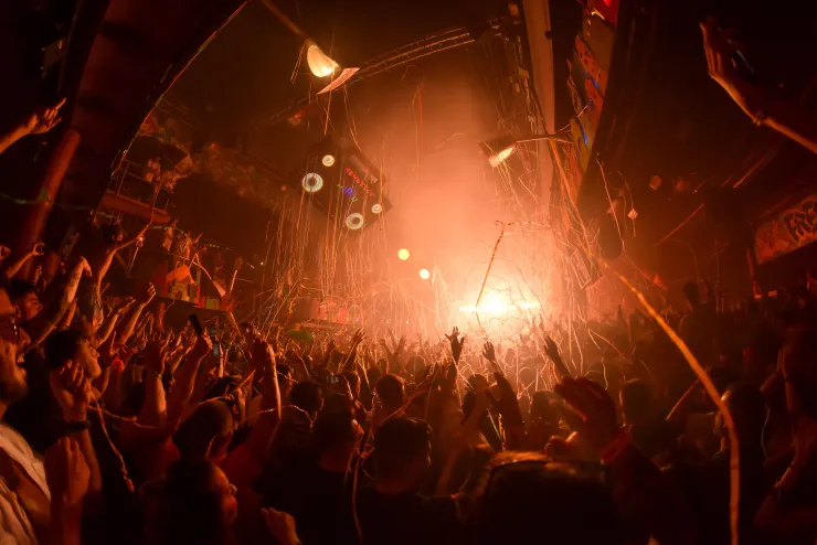 Image taken by Andrei Oprescu, supplied by Rosa Santos (elrow) 2022 elrow | Amnesia Ibiza by Andrei Oprescu