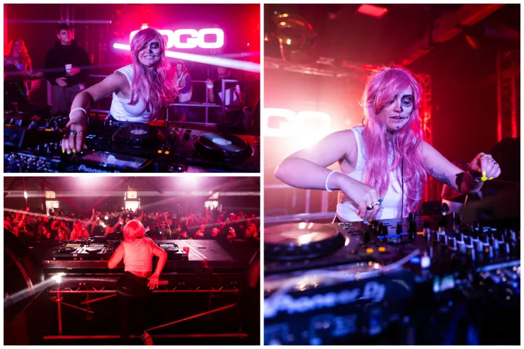 Images supplied by Jess Bollands (Listen Up PR) Arielle Free | The Masquerade Halloween Ball | Tobacco Dock | 2022