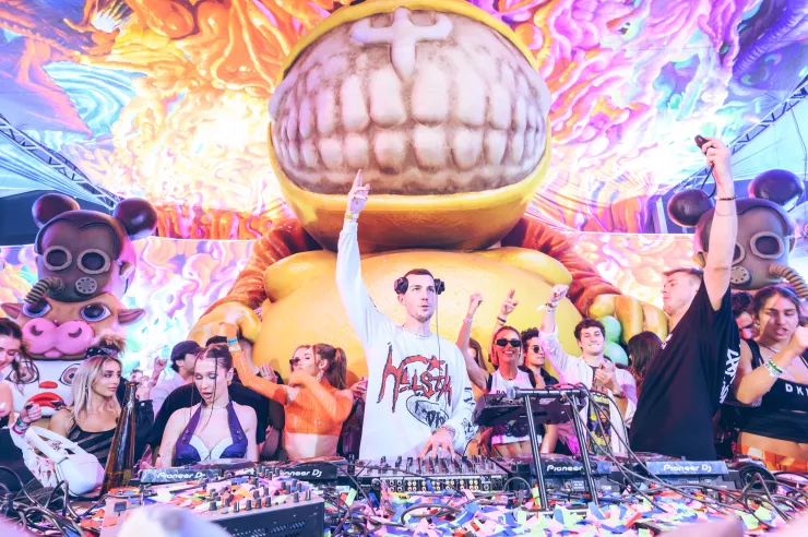 Image taken and supplied by Toni Villens elrow Delusionville | Factory Town | Miami Art Basel by Toni Villens