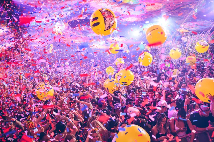 Image taken and supplied by Toni Villens (elrow) elrow Delusionville | Factory Town | Miami Art Basel by Toni Villens