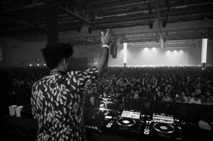 Image taken by Khali Photography, supplied by Zine Abdi (Love Is The Message) November 2023 Jamie Jones presents Paradise London | Drumsheds by Khali Photography