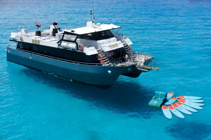 Immagine fornita da Marcel Spitzer (Ibiza Boat Club) estate 2023 Formentera With Benefits at Ibiza Boat Club