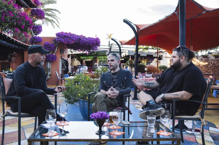 Image taken and supplied by La Skimal, June 2024 Meeting Mathame at the beautiful Ibizan spot Las Dos Lunas by La Skimal