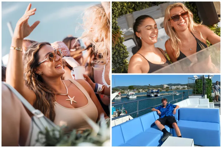 Bilder bereitgestellt von Joshua Makinson (Pukka Up) Juni 2024 Pukka Up Sunset Boat Party | San Antonio
