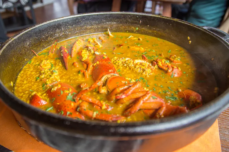 Arroz de bogavante caldoso Gallo Viejo