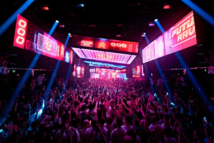 Immagine fornita da Pat Quinteiro (responsabile stampa TNL) giugno 2024 David Guetta & MORTEN present Future Rave | Hï Ibiza