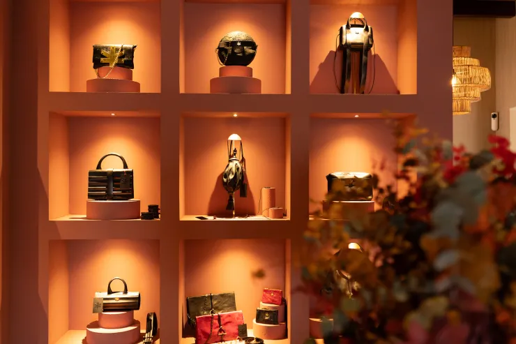 La boutique di moda in loco