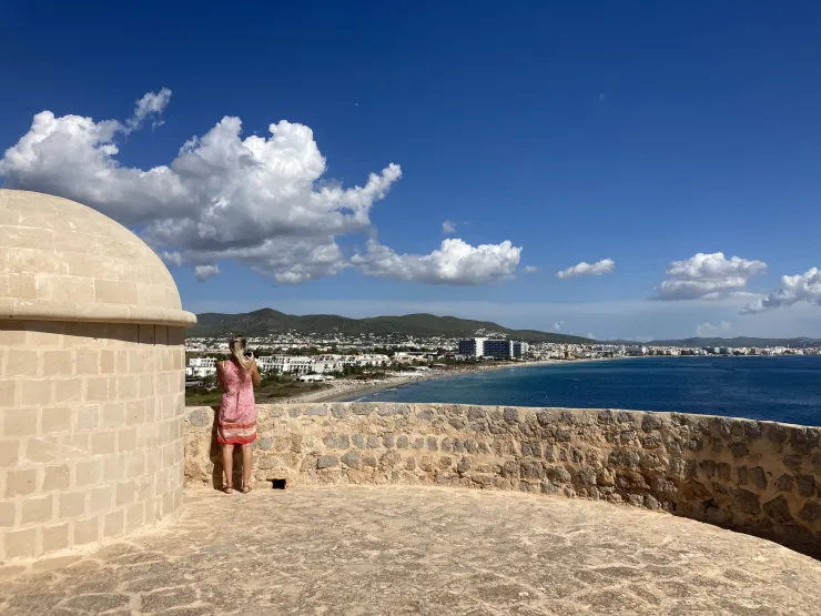 Watchtower Torre de sa Sal Rossa near Playa d'en Bossa by Ibiza Spotlight - Steffi Nordmann 10 2022 Torre de sa Sal Rossa near Playa d'en Bossa
