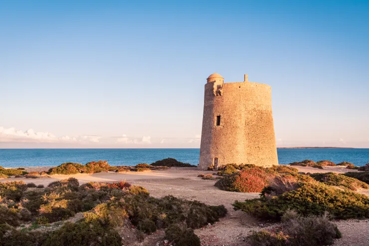 Watchtower Torre de ses Portes by Ibiza Spotlight - Michael Tomlinson 2020 Torre de ses Portes near Salinas beach